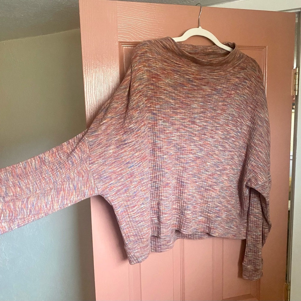 Organic cotton Cowl Neck lightweight Sweater